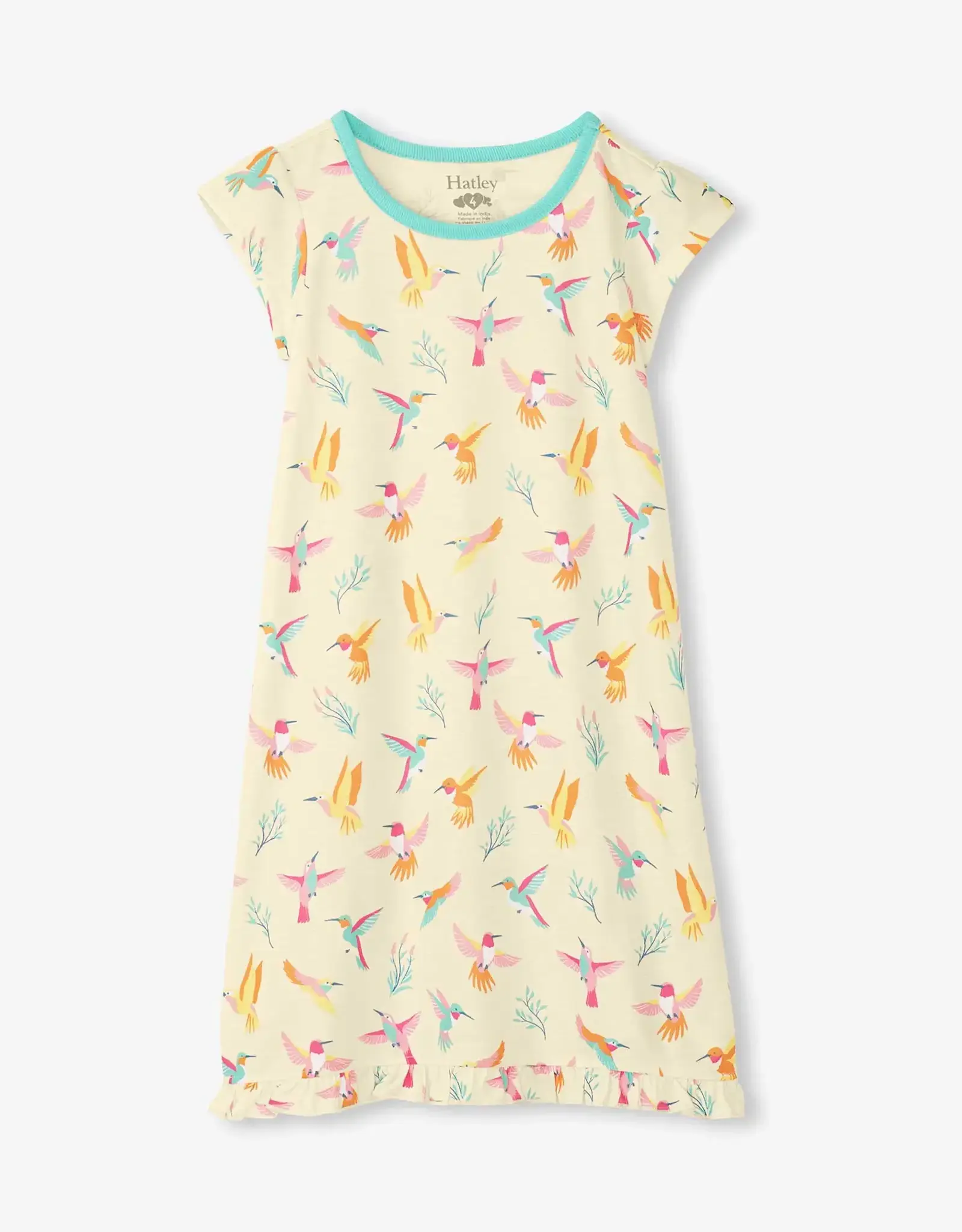 Hatley Springtime Hummingbirds Ruffle Hem Nightdress