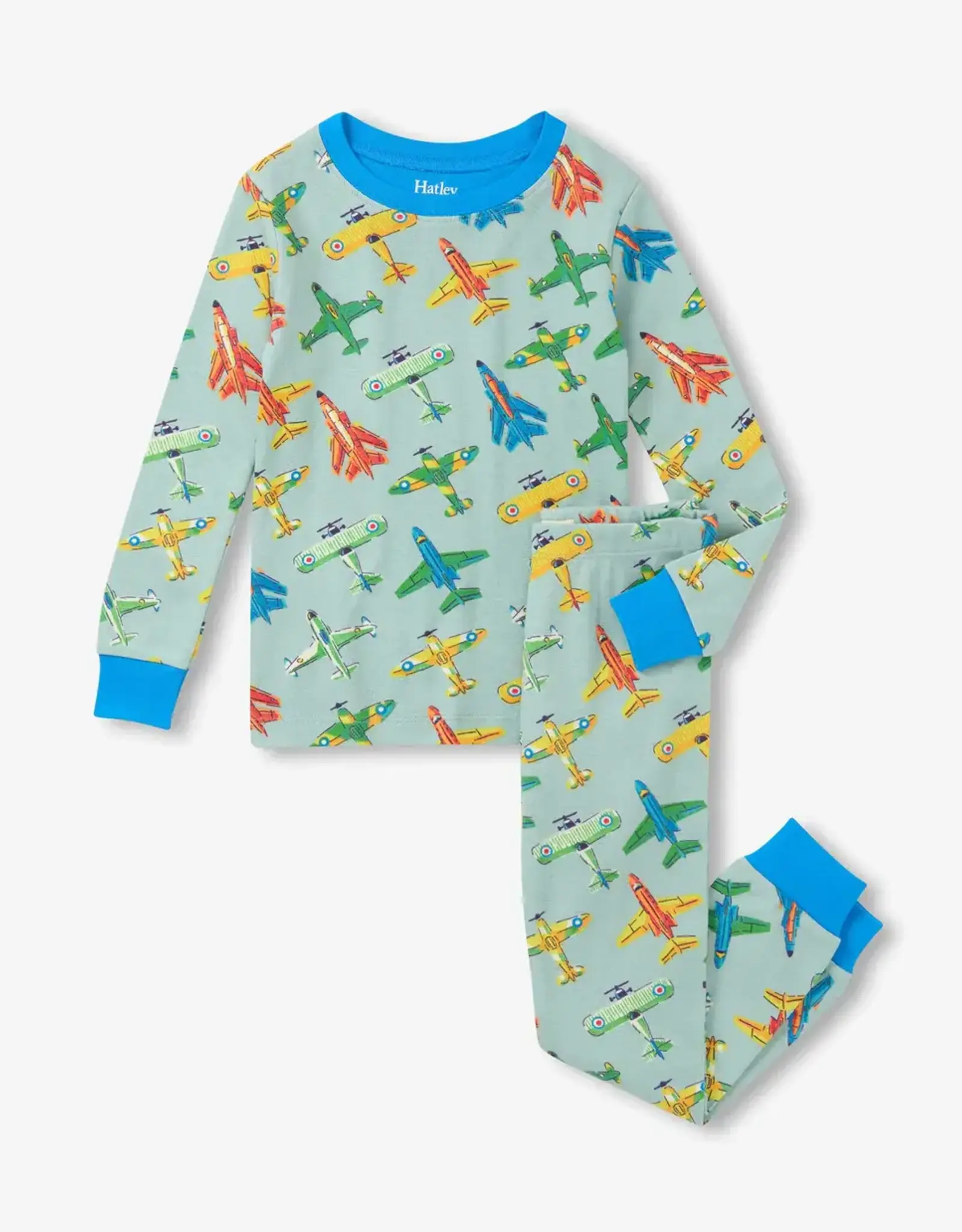 Hatley Vintage Aircrafts Cotton Pajama Set