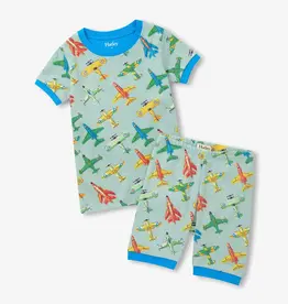 Hatley Vintage Aircrafts Cotton Short Pajama Set