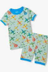 Hatley Vintage Aircrafts Cotton Short Pajama Set