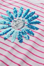 Hatley Radiant Flower Striped Tie Front Tee