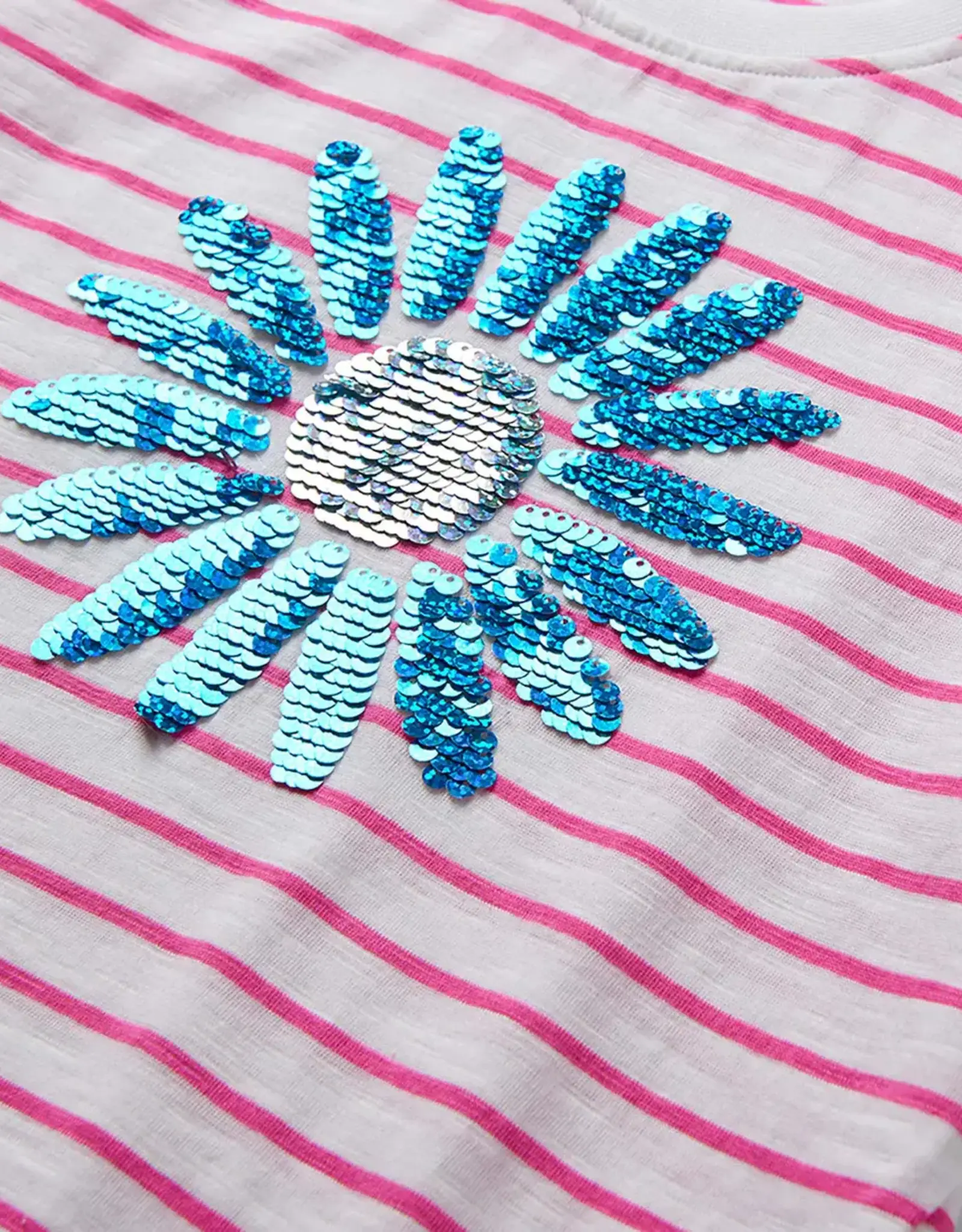 Hatley Radiant Flower Striped Tie Front Tee