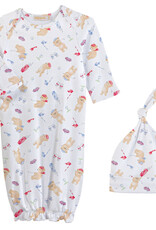 Baby Club Chic Little Golfer Gown & Hat Set