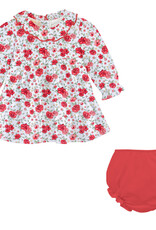 Baby Club Chic Festive Florals Tiered Dress w/Bloomer