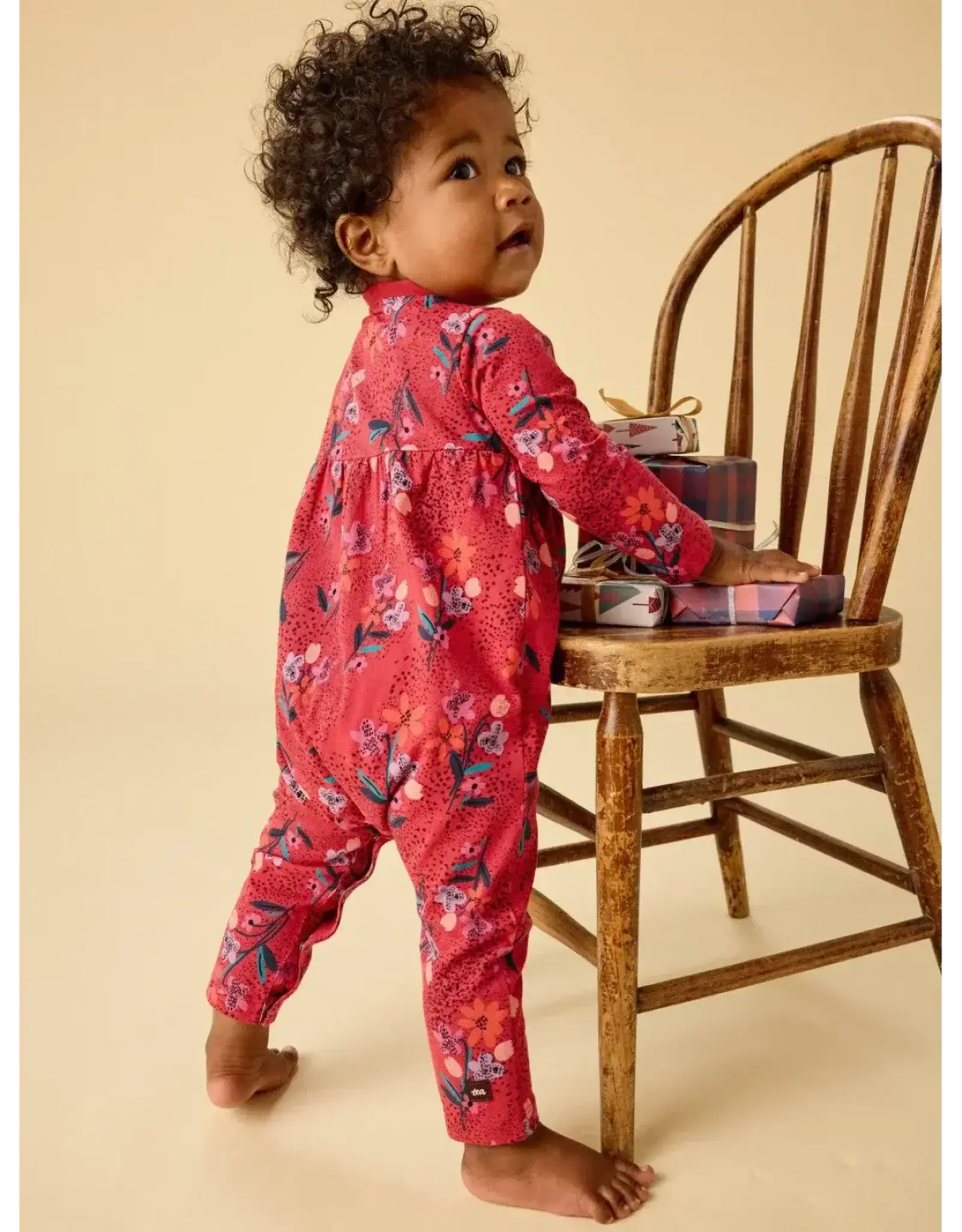 Tea Vintage French Flowers Romper