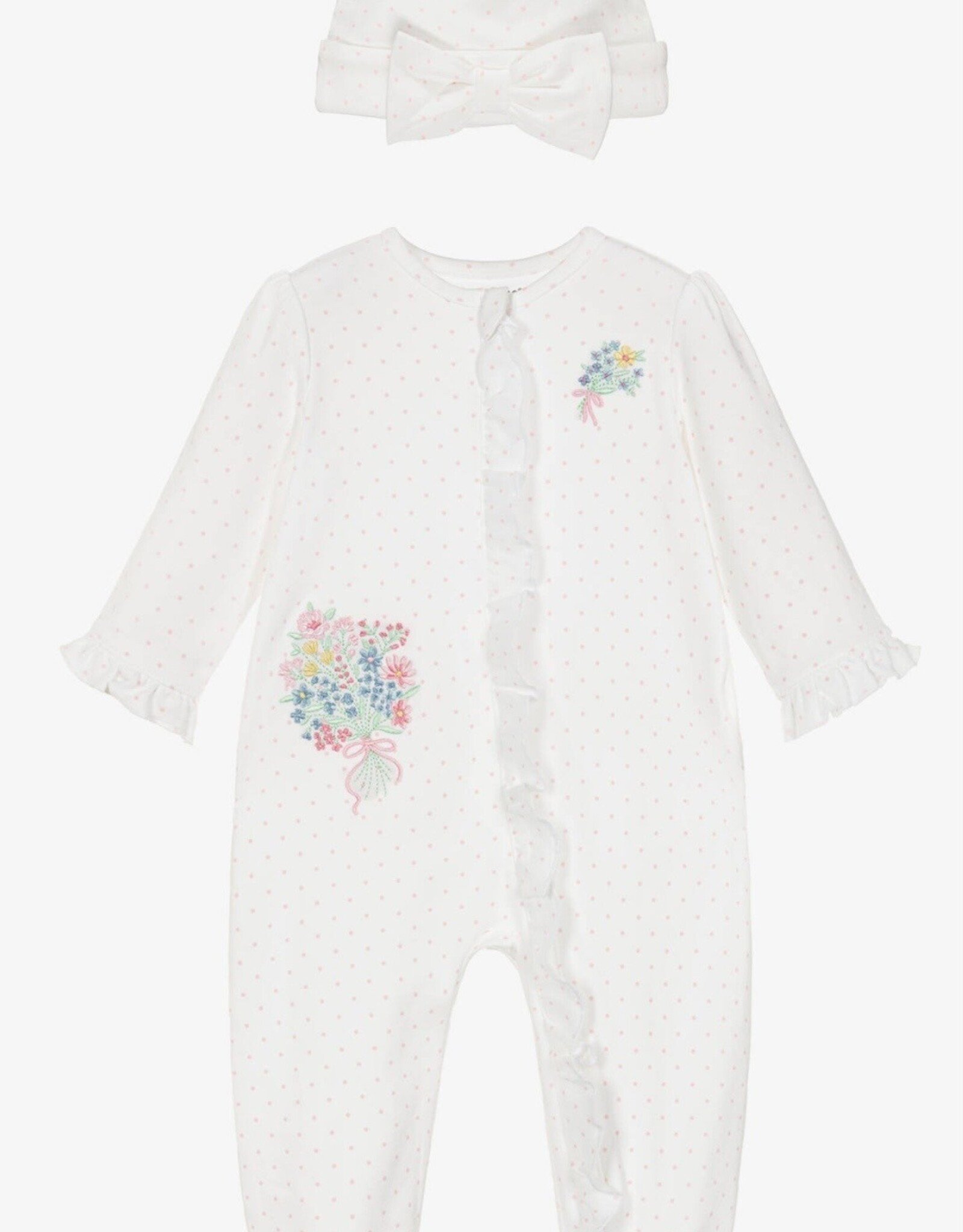Little Me Newport Picnic Footie & Hat Set