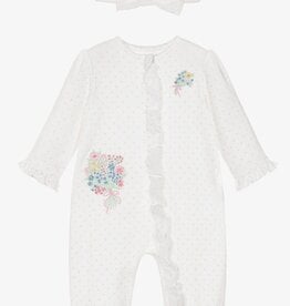 Little Me Newport Picnic Footie & Hat Set