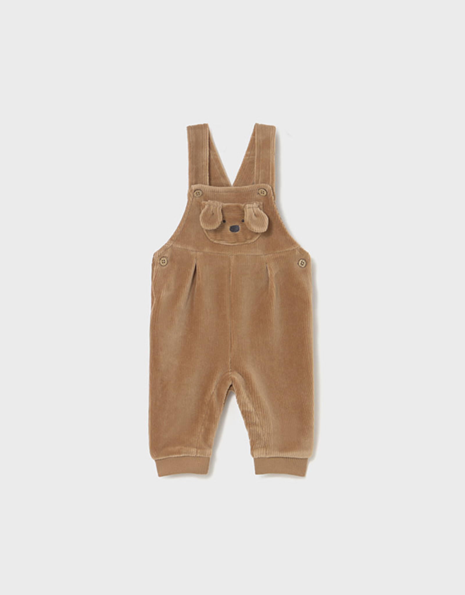 Mayoral Toffee Corduroy Dungaree