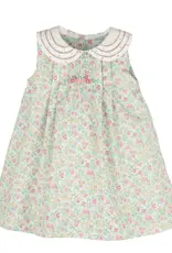Casero Randal Collar Baby Dress Aqua