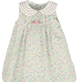 Casero Randal Collar Baby Dress Aqua
