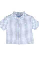 Casero Vichy Boy Shirt Blue