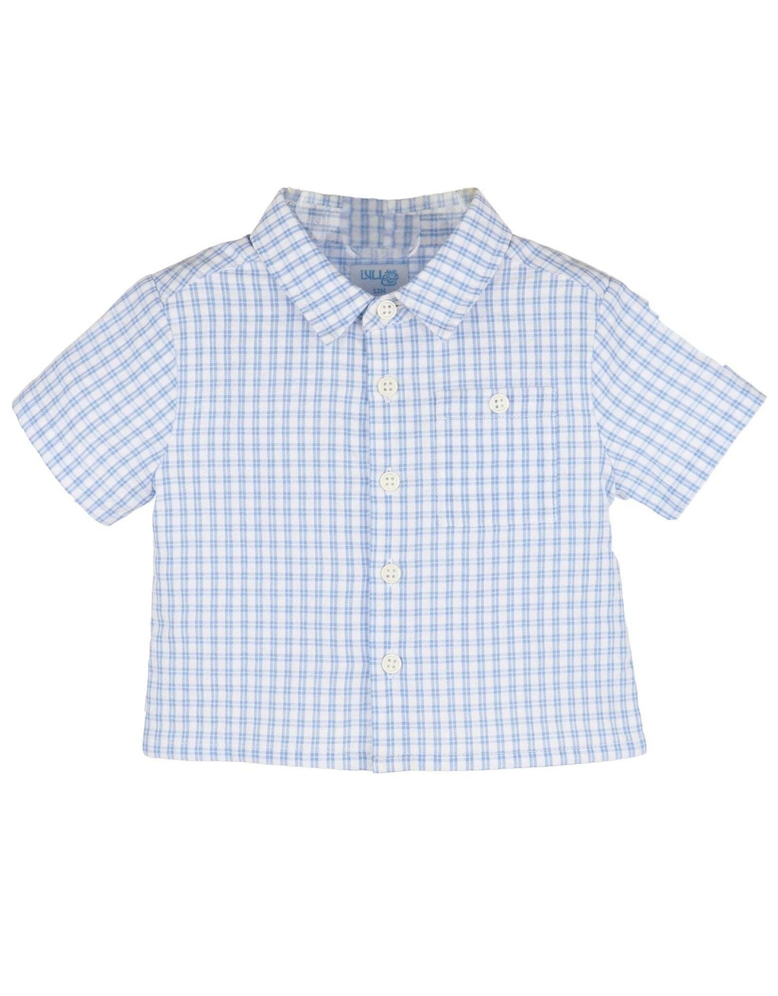 Casero Vichy Boy Shirt Blue