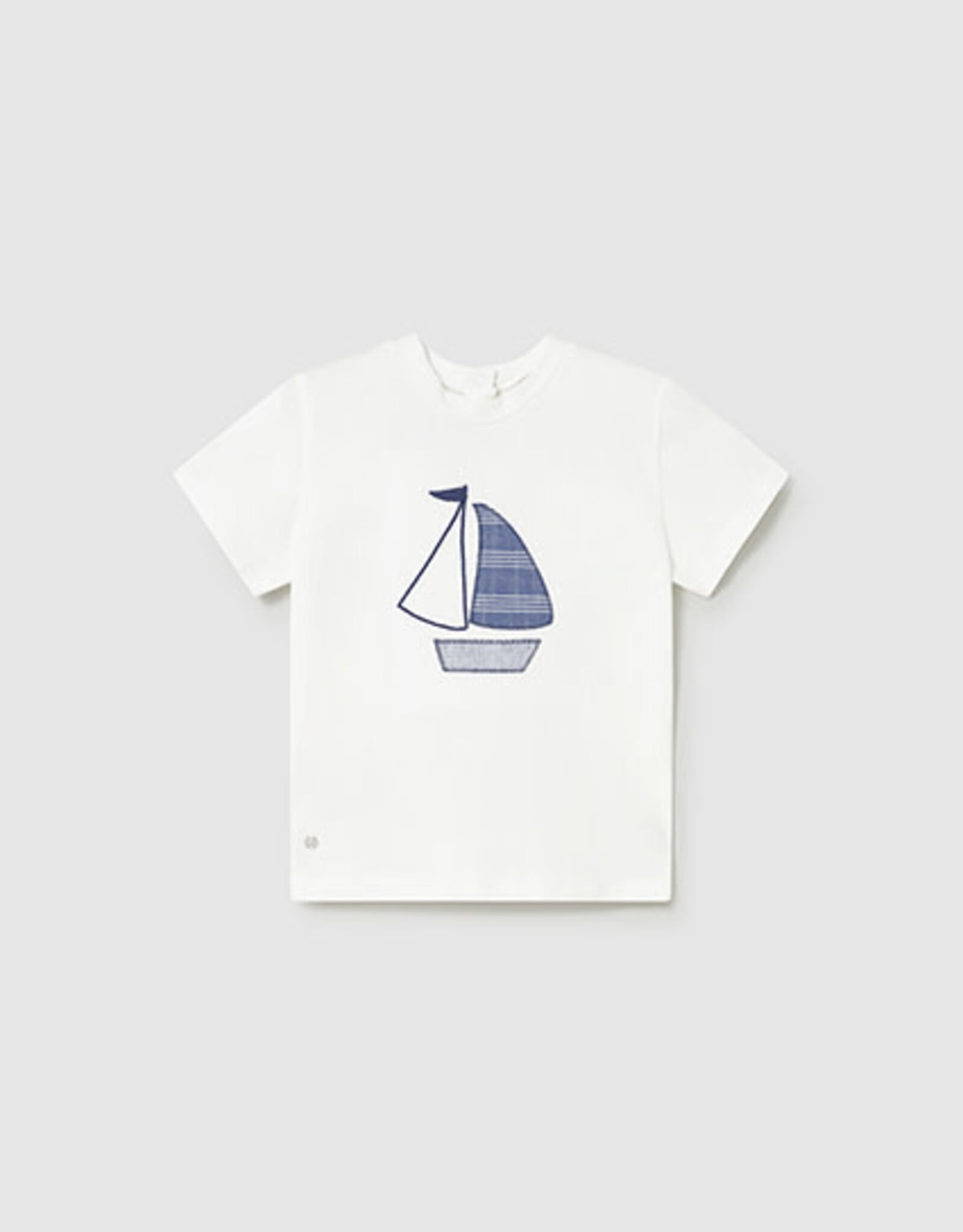 Mayoral White Sailboat Shirt