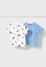Mayoral Sky Blue Whale 2 Shirt Set