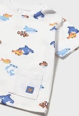 Mayoral Sky Blue Whale 2 Shirt Set
