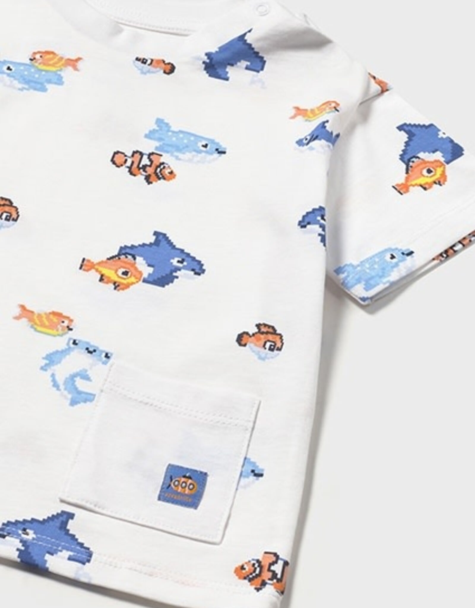 Mayoral Sky Blue Whale 2 Shirt Set