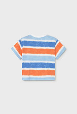 Mayoral Blue/Orange Stripe T-Shirt