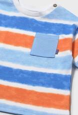 Mayoral Blue/Orange Stripe T-Shirt