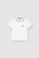 Mayoral White Boys Sailboat Polo