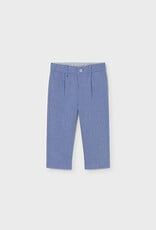 Mayoral Capri Blue Linen Suit Pants