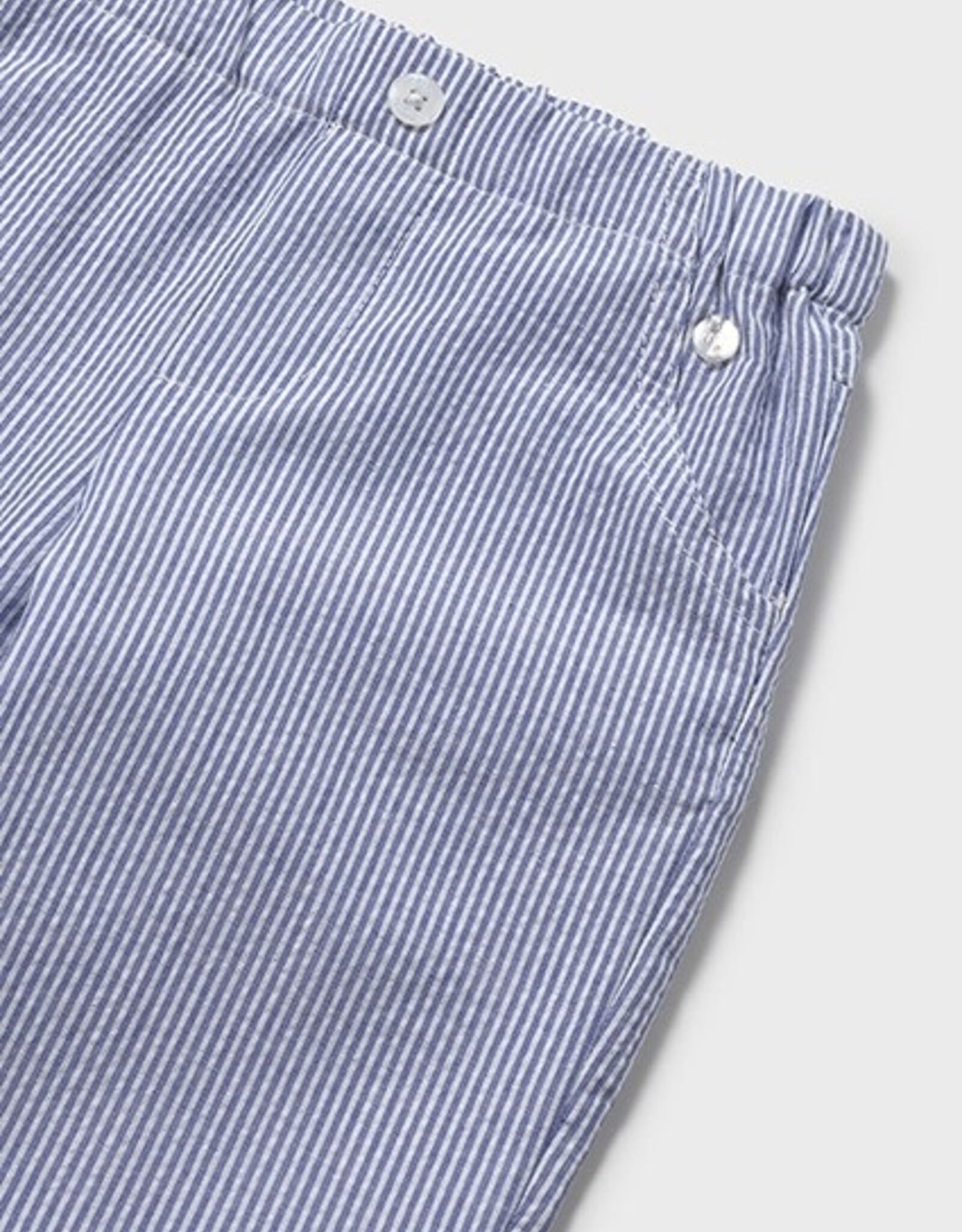 Mayoral Capri Blue Seersucker Pants