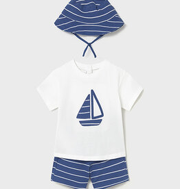 Mayoral Blue Sailboat Knit Set