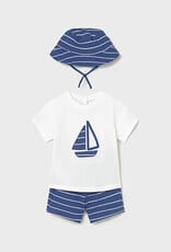Mayoral Blue Sailboat Knit Set