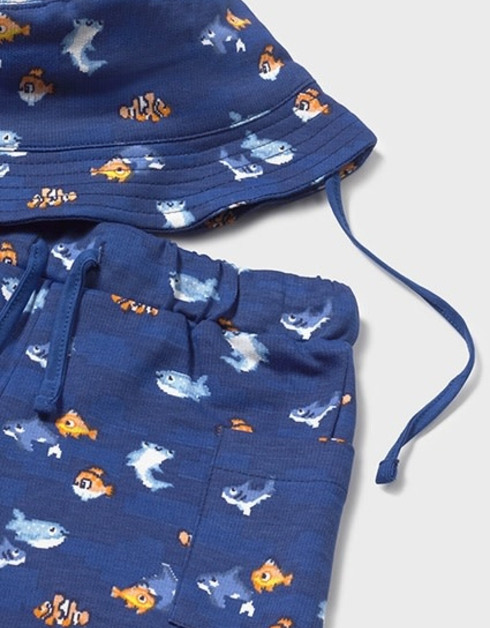 Mayoral Underwater Knit Set wBucket Hat