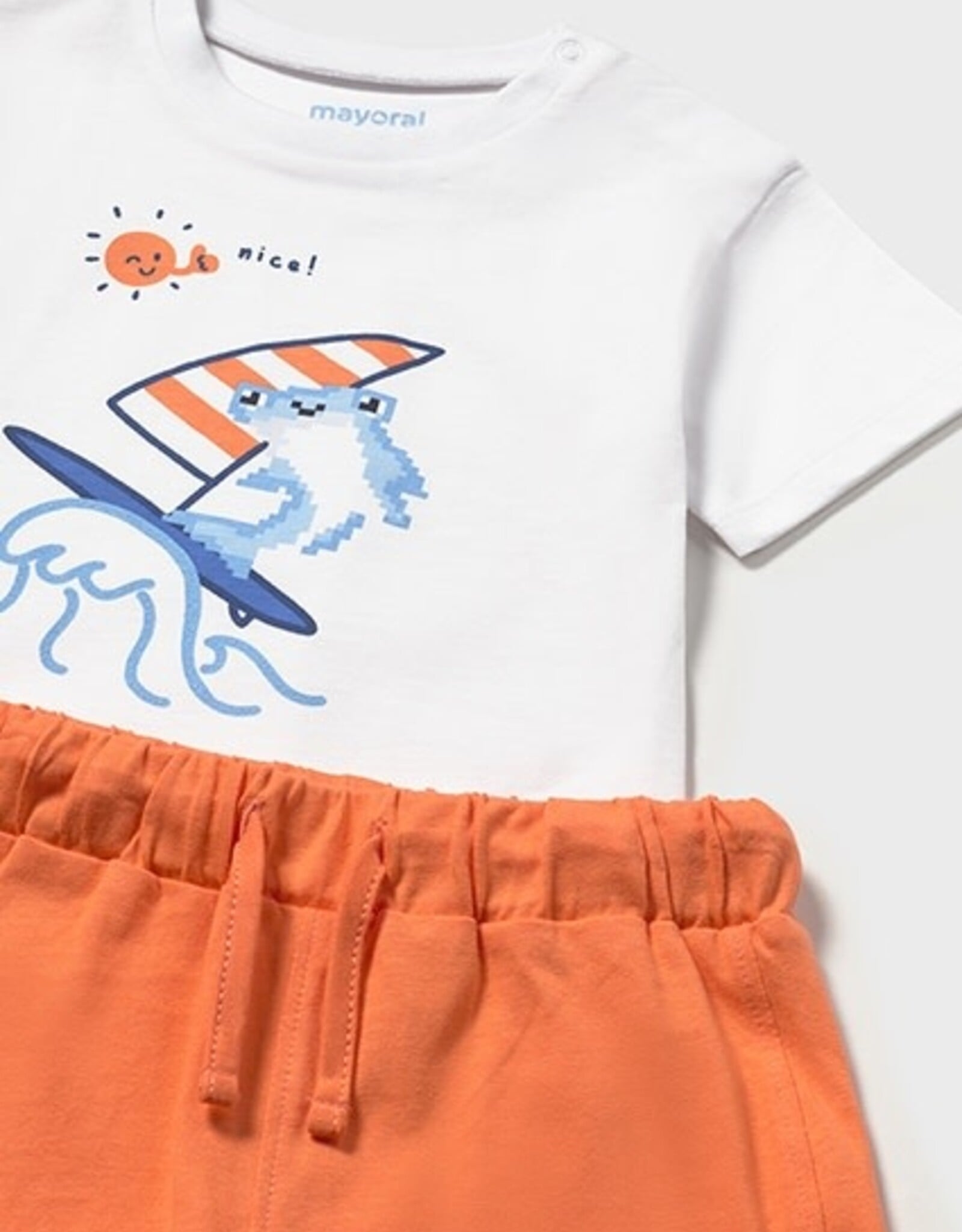 Mayoral Orange Sailboat Knit set (2 garments)