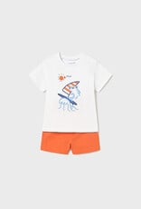 Mayoral Orange Sailboat Knit set (2 garments)