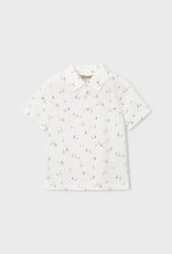 Mayoral White Sailboats Polo