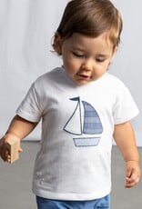 Mayoral White Sailboat Shirt