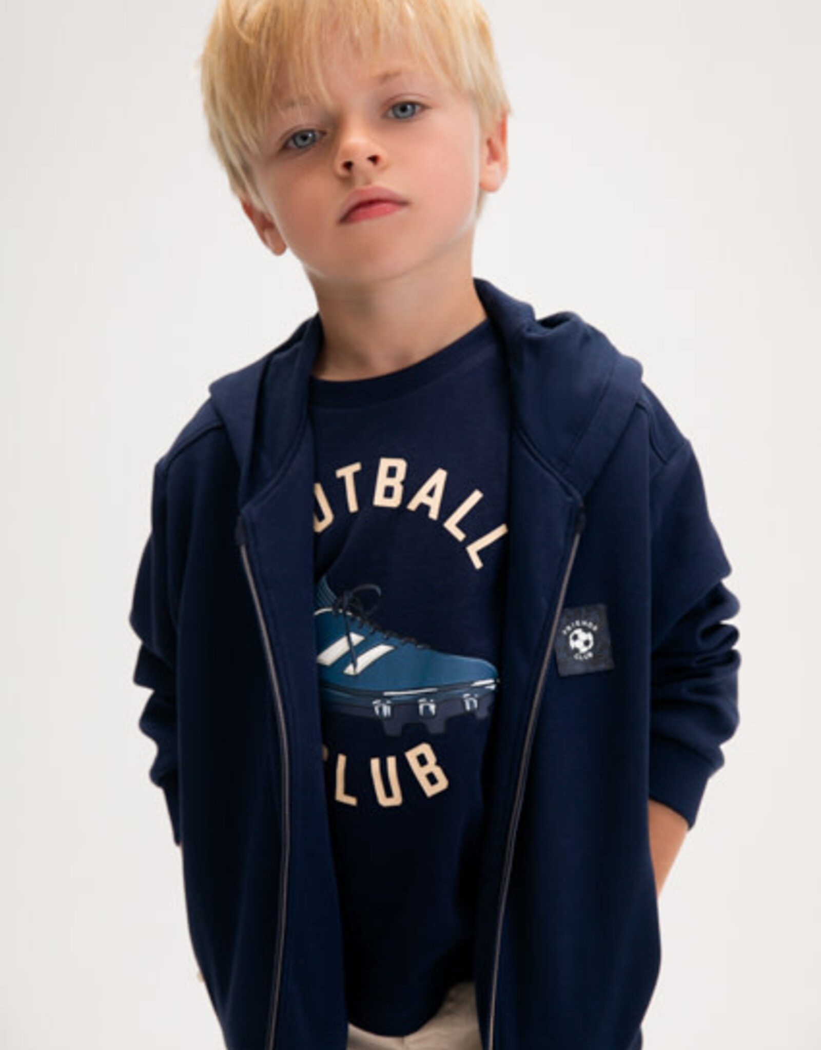 Mayoral Navy Sweatshirt w/Zipper