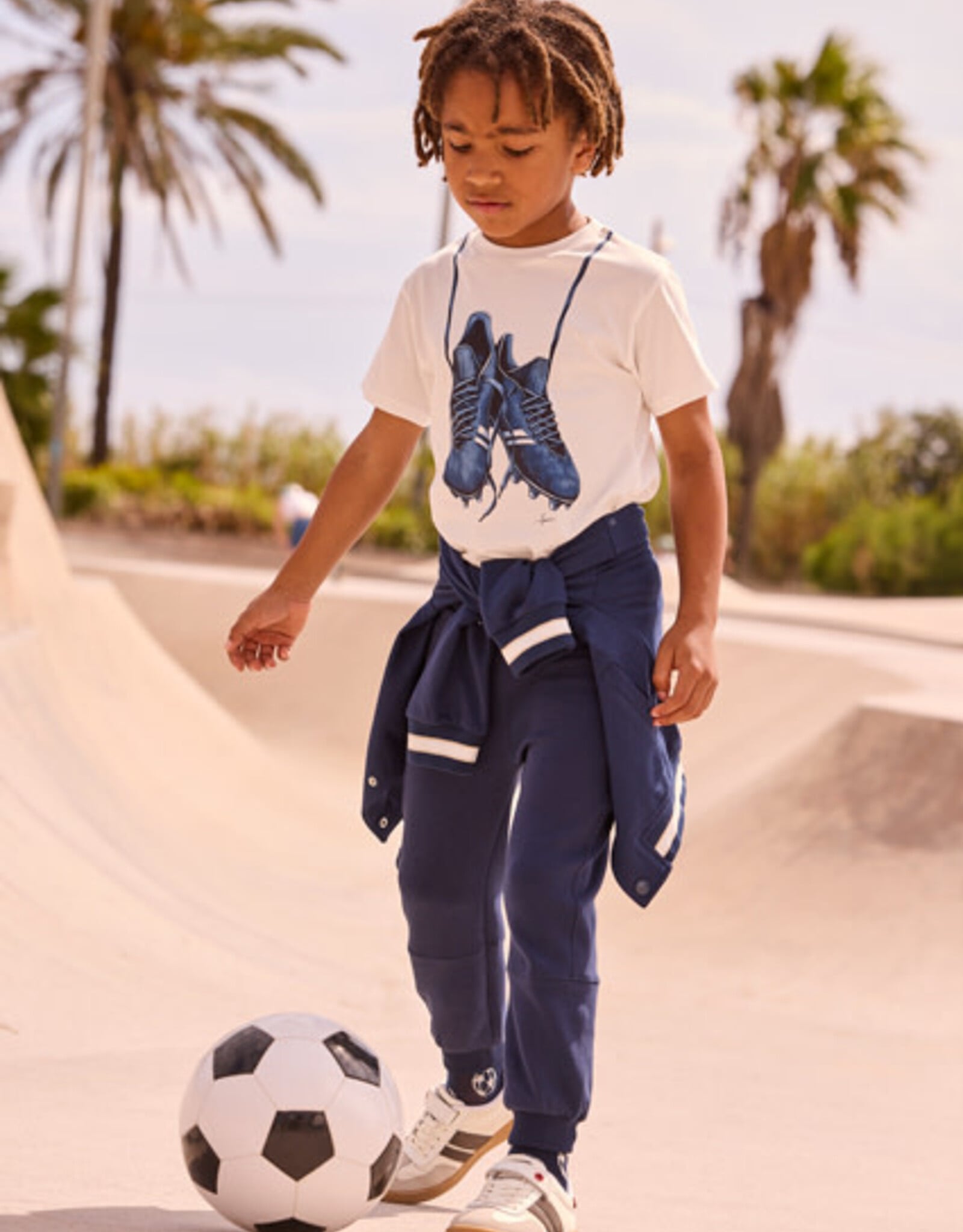 Mayoral Navy Pants with Zippers Boys