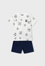 Mayoral Navy Soccer Knit Set