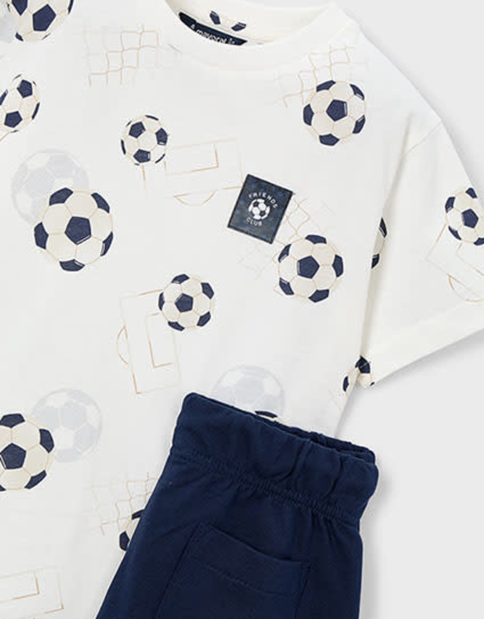 Mayoral Navy Soccer Knit Set