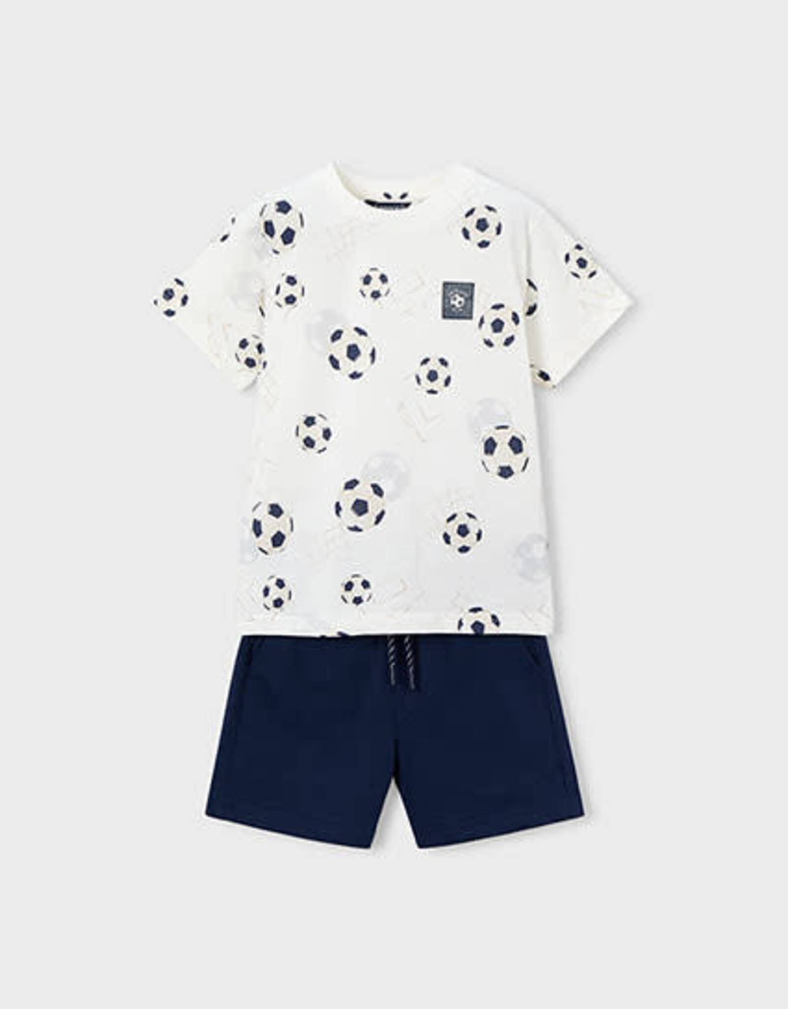 Mayoral Navy Soccer Knit Set