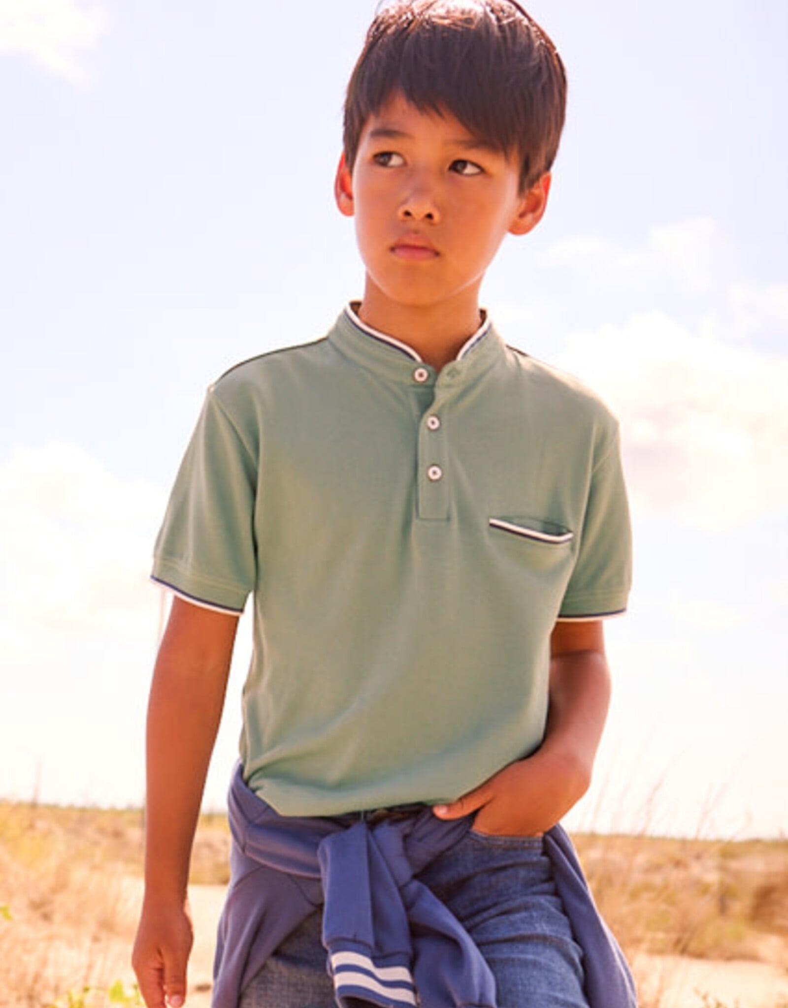 Mayoral Lichen Moa Neck Polo