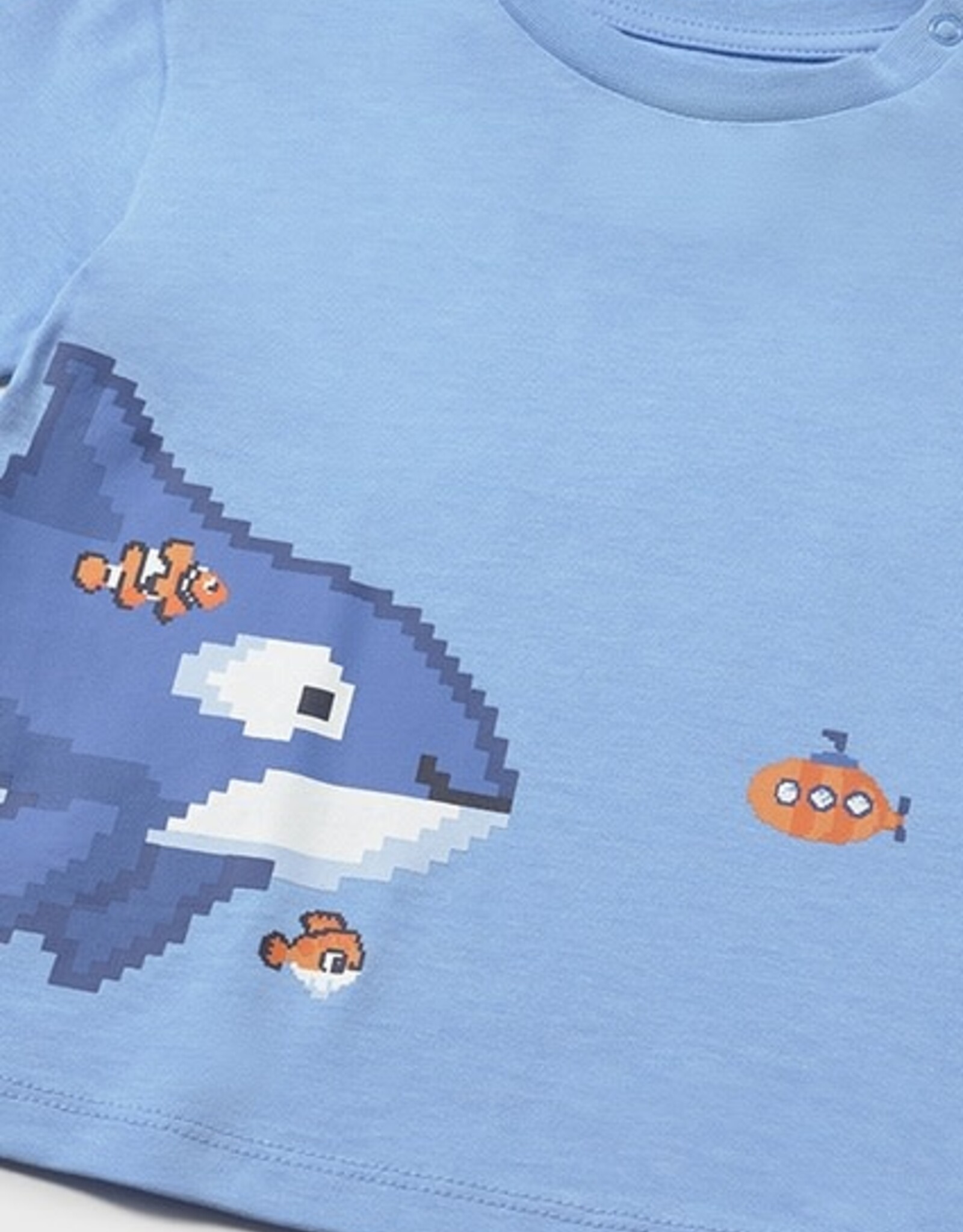 Mayoral Sky Blue Big Whale Shirt