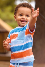 Mayoral Blue/Orange Stripe T-Shirt