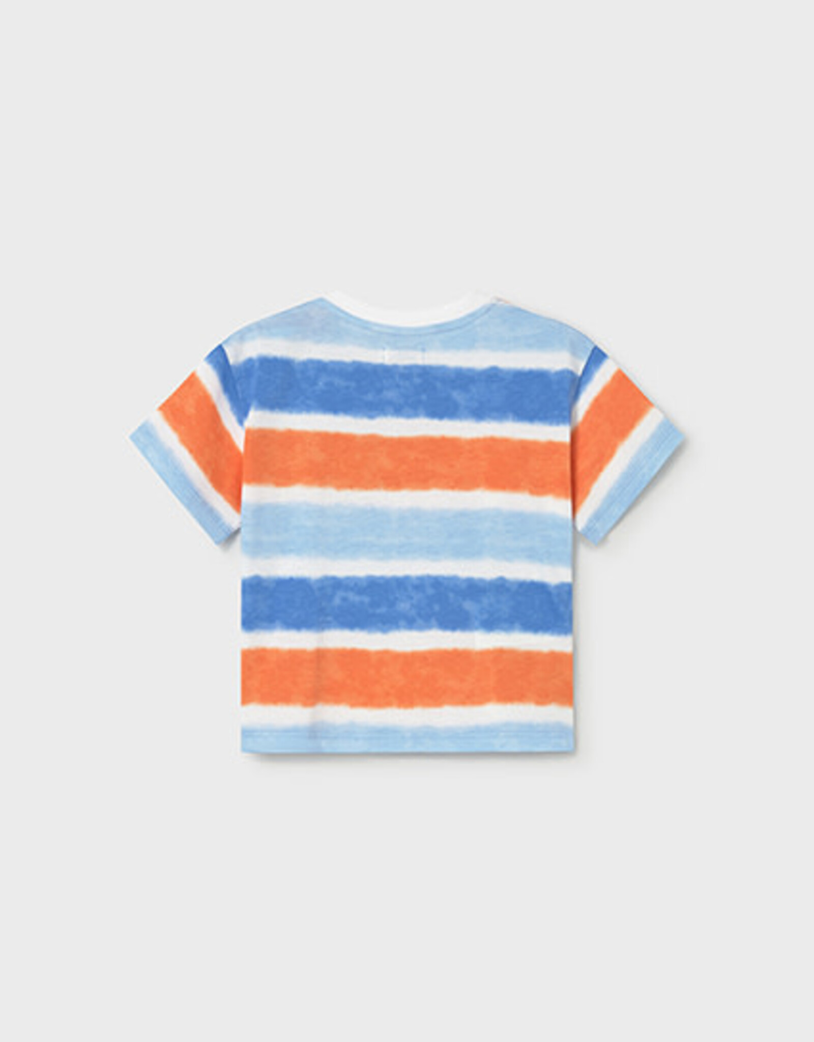 Mayoral Blue/Orange Stripe T-Shirt