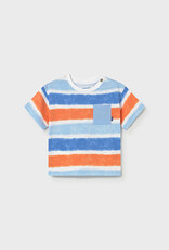 Mayoral Blue/Orange Stripe T-Shirt
