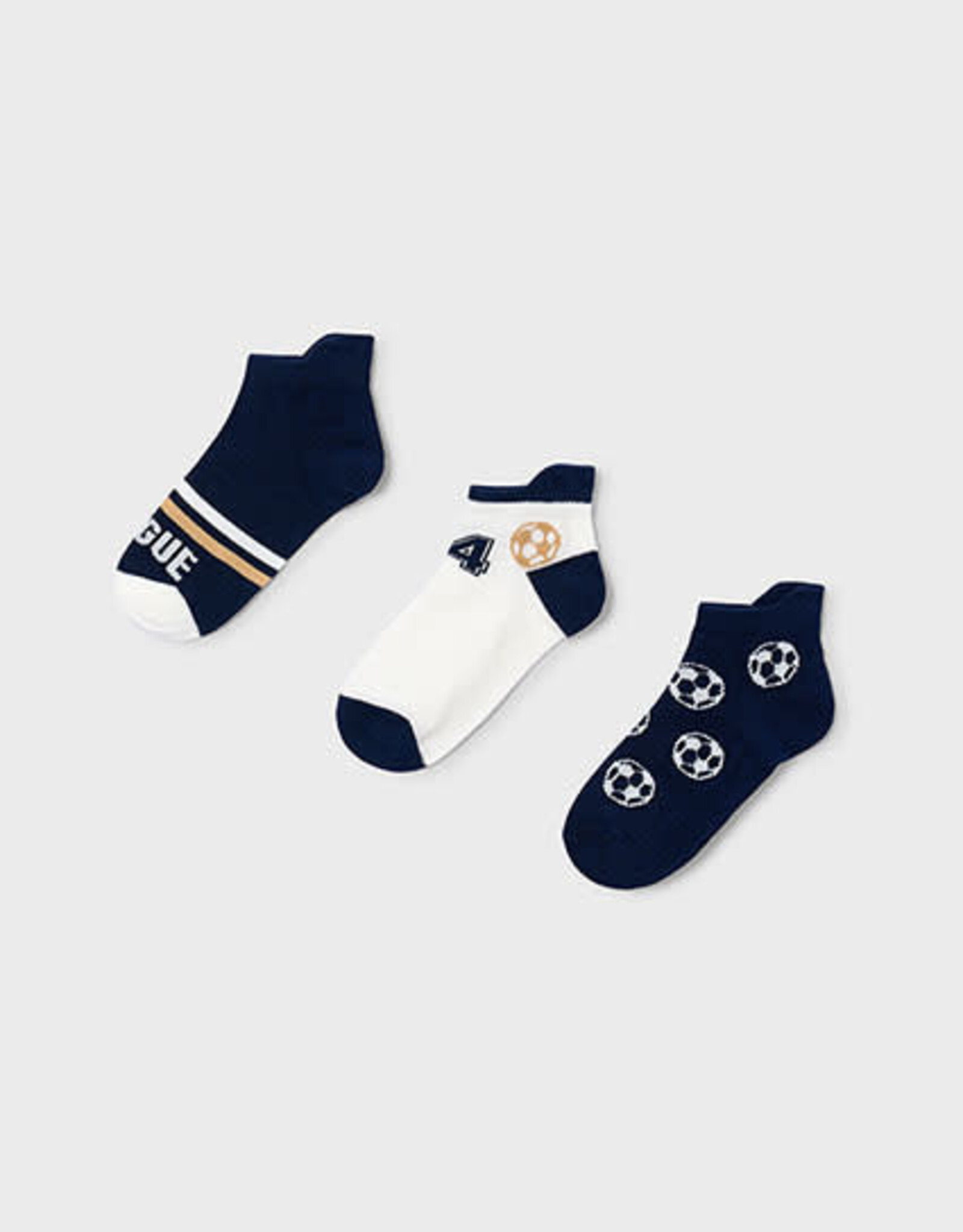 Mayoral Set 3 socks - Navy Soccer