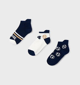 Mayoral Set 3 socks - Navy Soccer