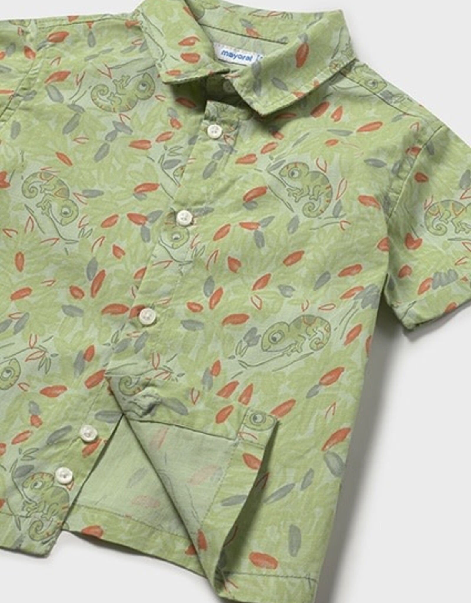 Mayoral Matcha Lizard Colared Shirt