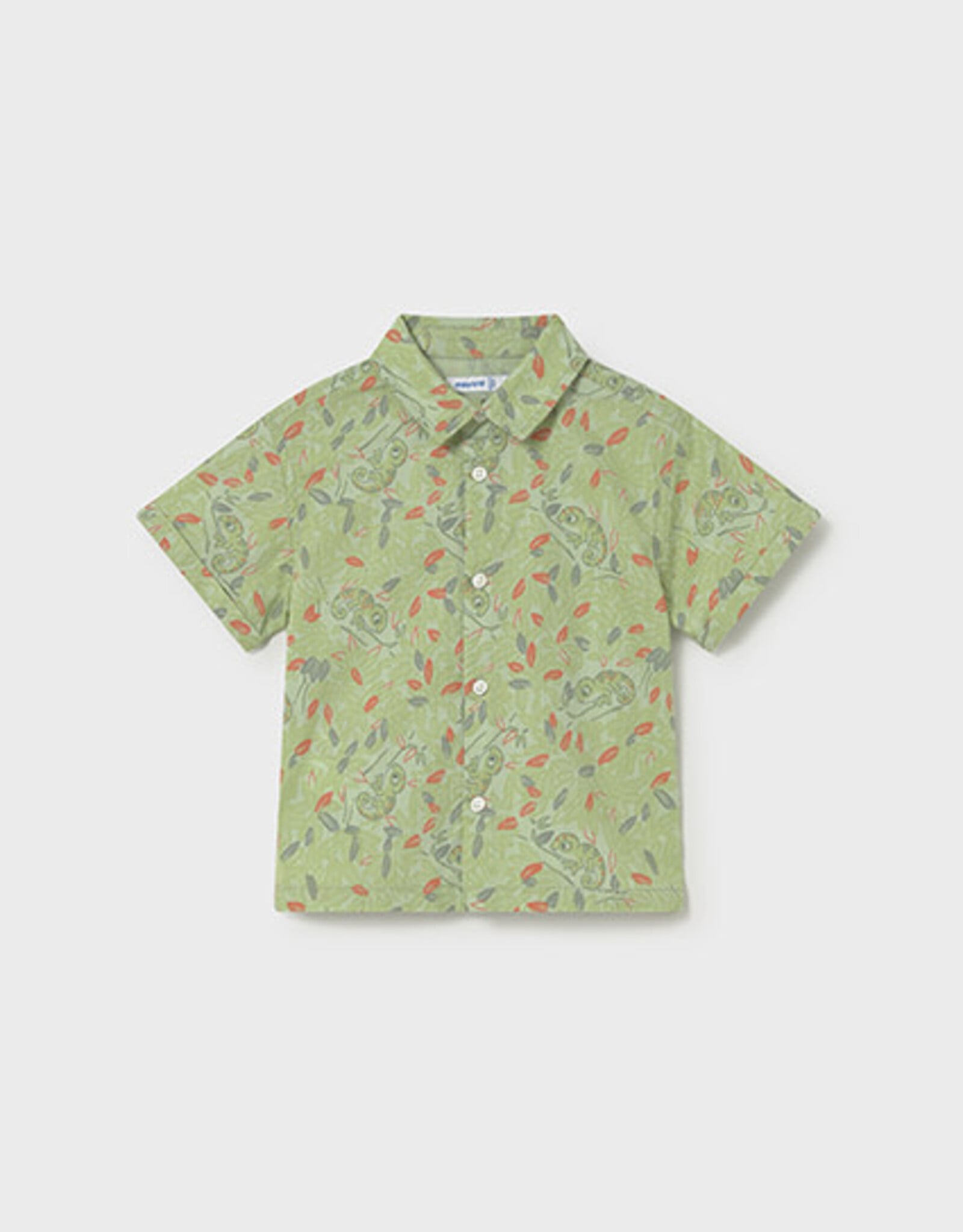Mayoral Matcha Lizard Colared Shirt