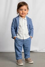 Mayoral Capri Blue Linen Suit Pants