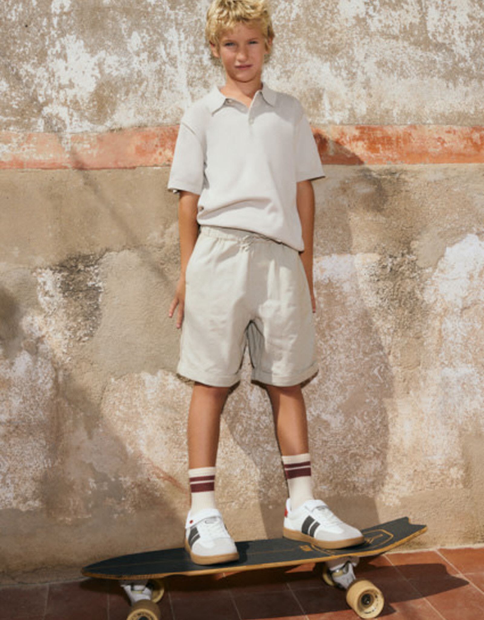 Mayoral Stone Structured Shorts