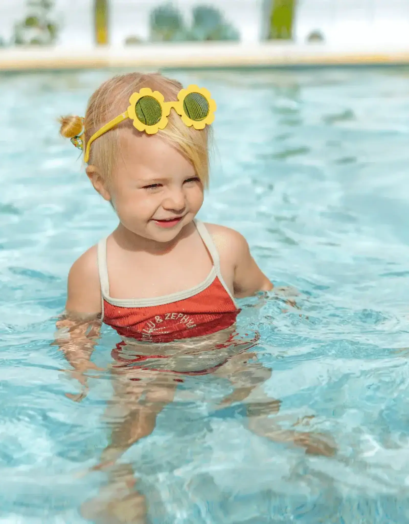 Babiators Polarized Flower: Sun Ray Yellow Mirrored Lenses