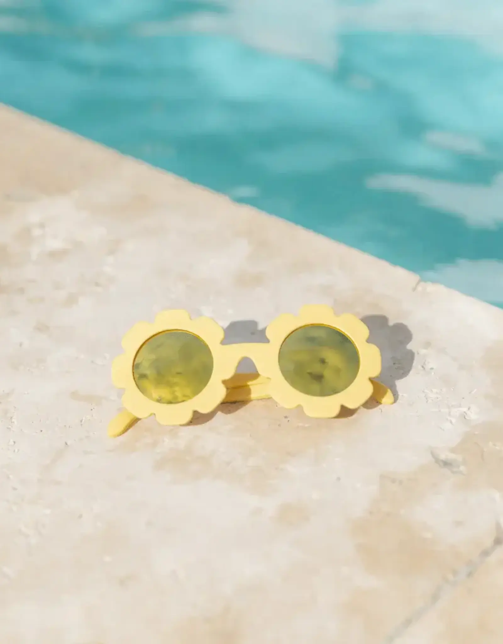 Babiators Polarized Flower: Sun Ray Yellow Mirrored Lenses